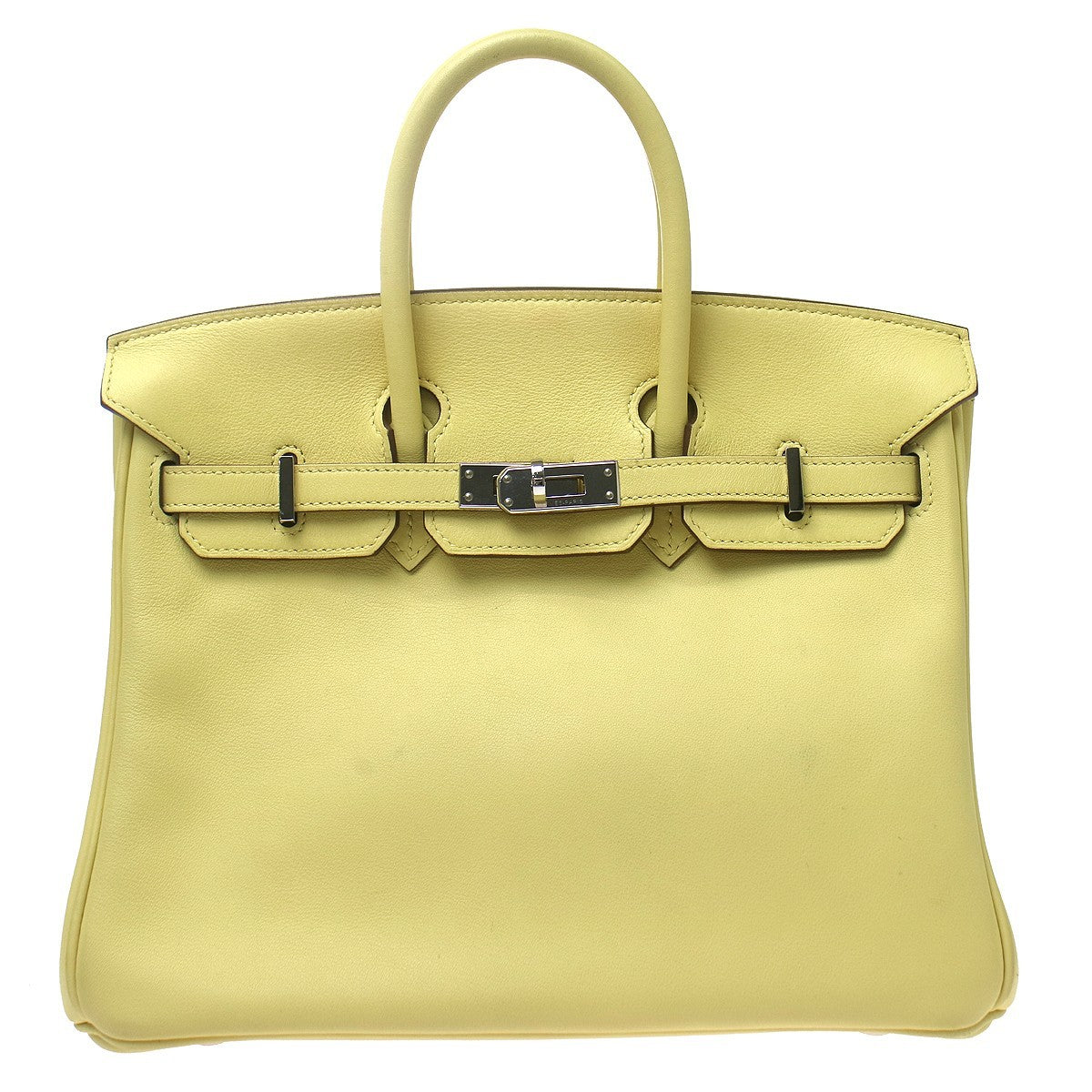 Hermes Birkin Yellow Swift with Palladium Hardware 25