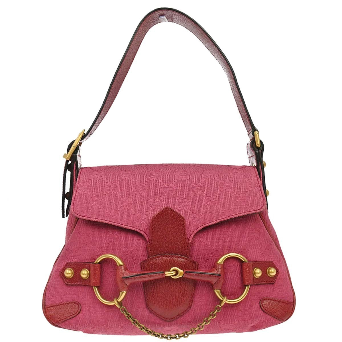Gucci Horsebit Web Flap GG Canvas and leather Mini