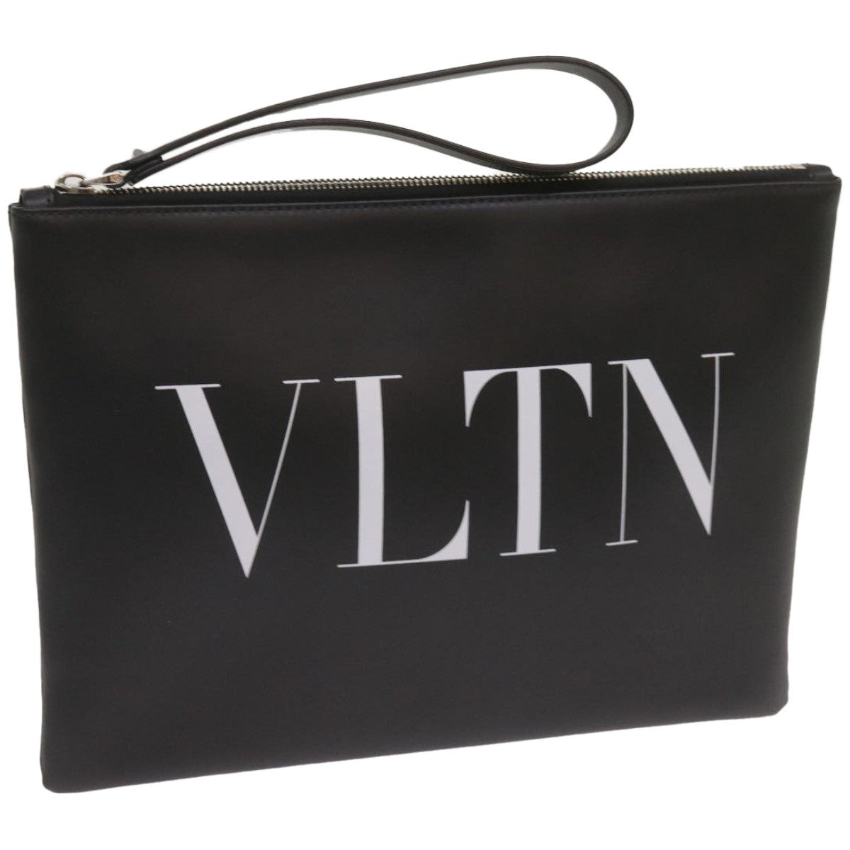 Valentino Garavani VLTN Wristlet Clutch Printed Leather Medium
