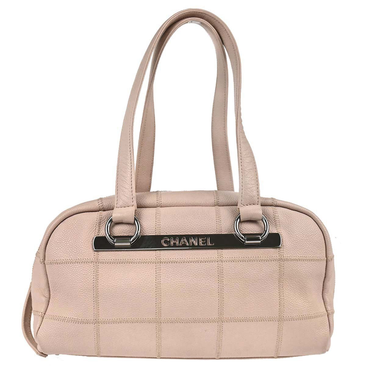 Chanel Square Stitch Bowler Quilted Calfskin Medium