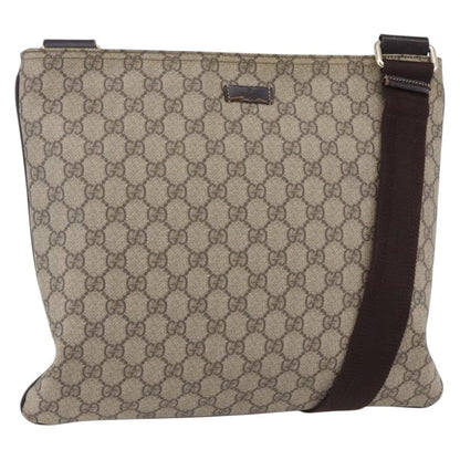 Gucci Zip Top Messenger Bag GG Coated Canvas Large