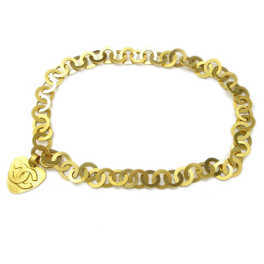 Chanel Vintage Heart Chain Belt Metal Product Image
