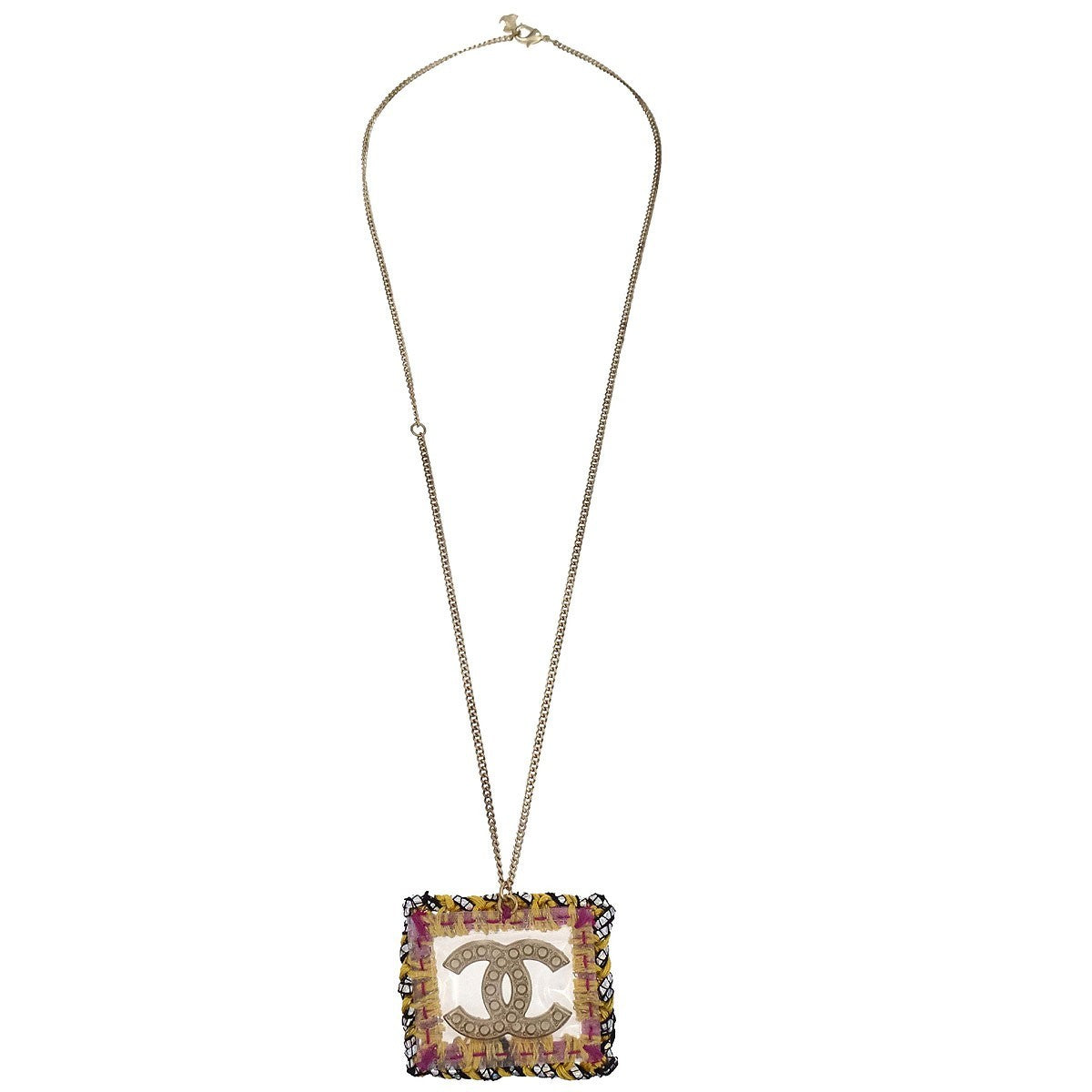 Chanel Square CC Pendant Metal Product Image