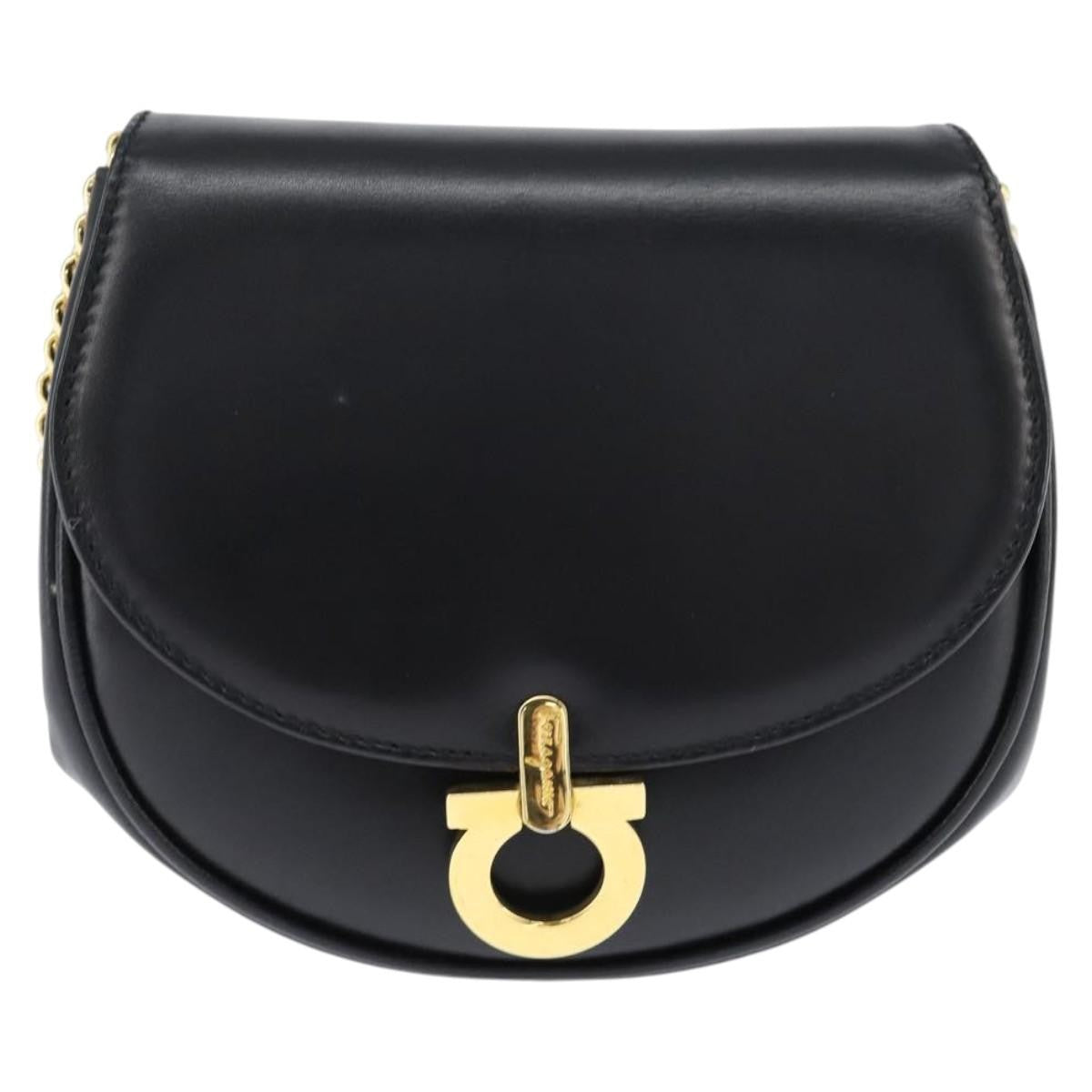 Salvatore Ferragamo Gancini Chain Shoulder bag Leather Product Image