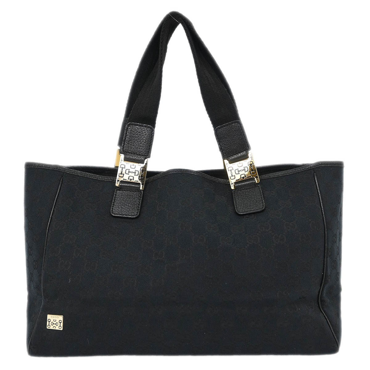 Gucci Web Handle Buckle Tote GG Canvas Large