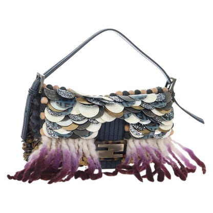 Fendi Mamma Baguette Zucca Jacquard Velvet Medium