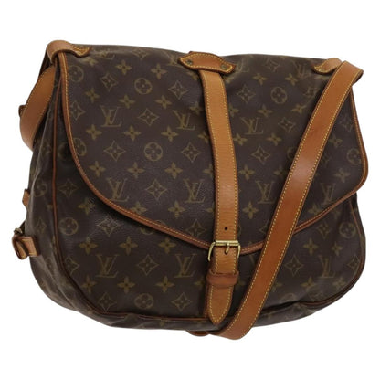 Louis Vuitton Saumur Handbag Monogram Canvas 35