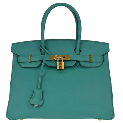 Hermes Birkin Green Epsom with Gold Hardware 30