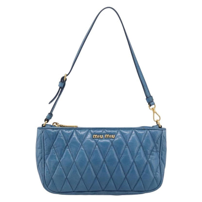 Miu Miu Shoulder Matelasse Leather mini