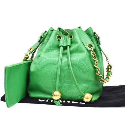 Chanel Vintage CC Chain Drawstring Lambskin Product Image