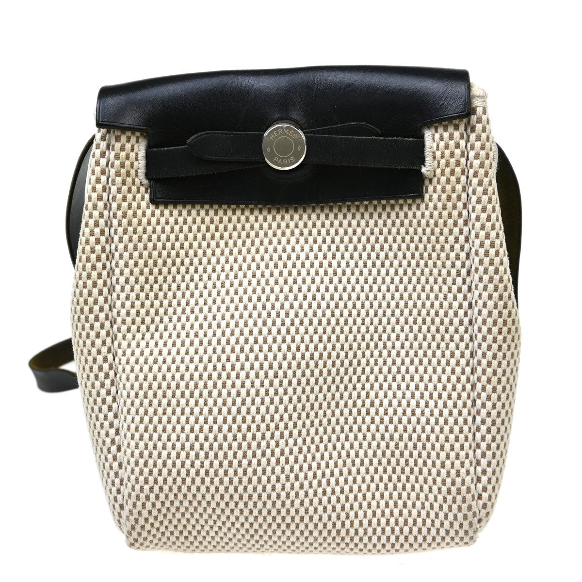 Hermes Herbag Toile and Leather GM