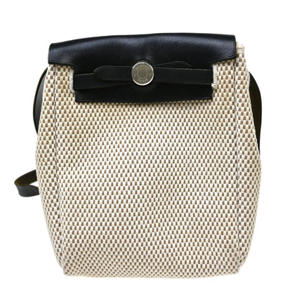 Hermes Herbag Toile and Leather GM