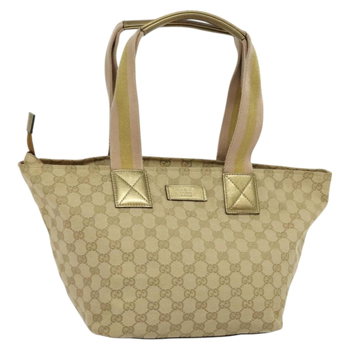 Gucci Web Zip Tote GG Canvas Medium