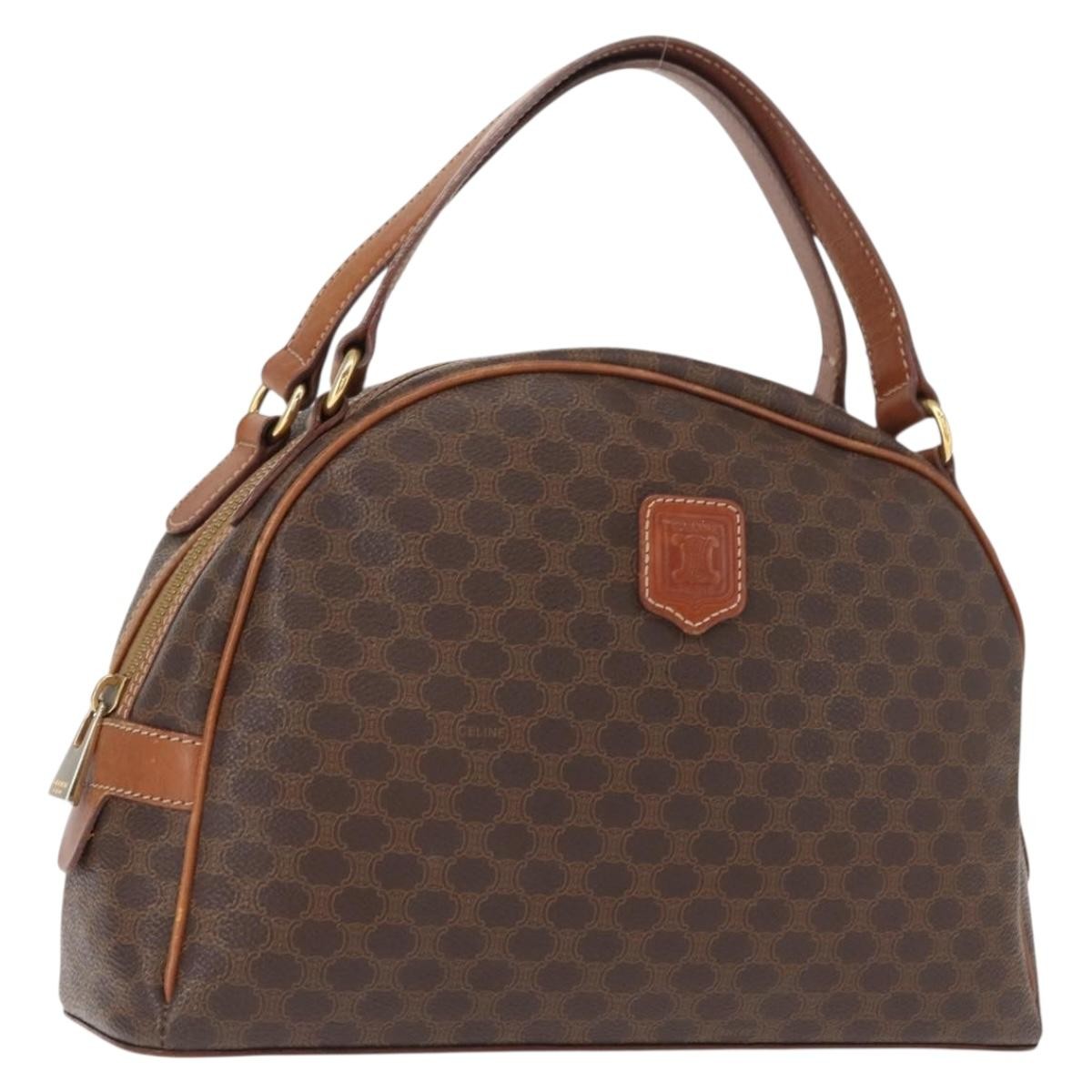 Celine Vintage Macadam Handbag Canvas and Leather Product Image