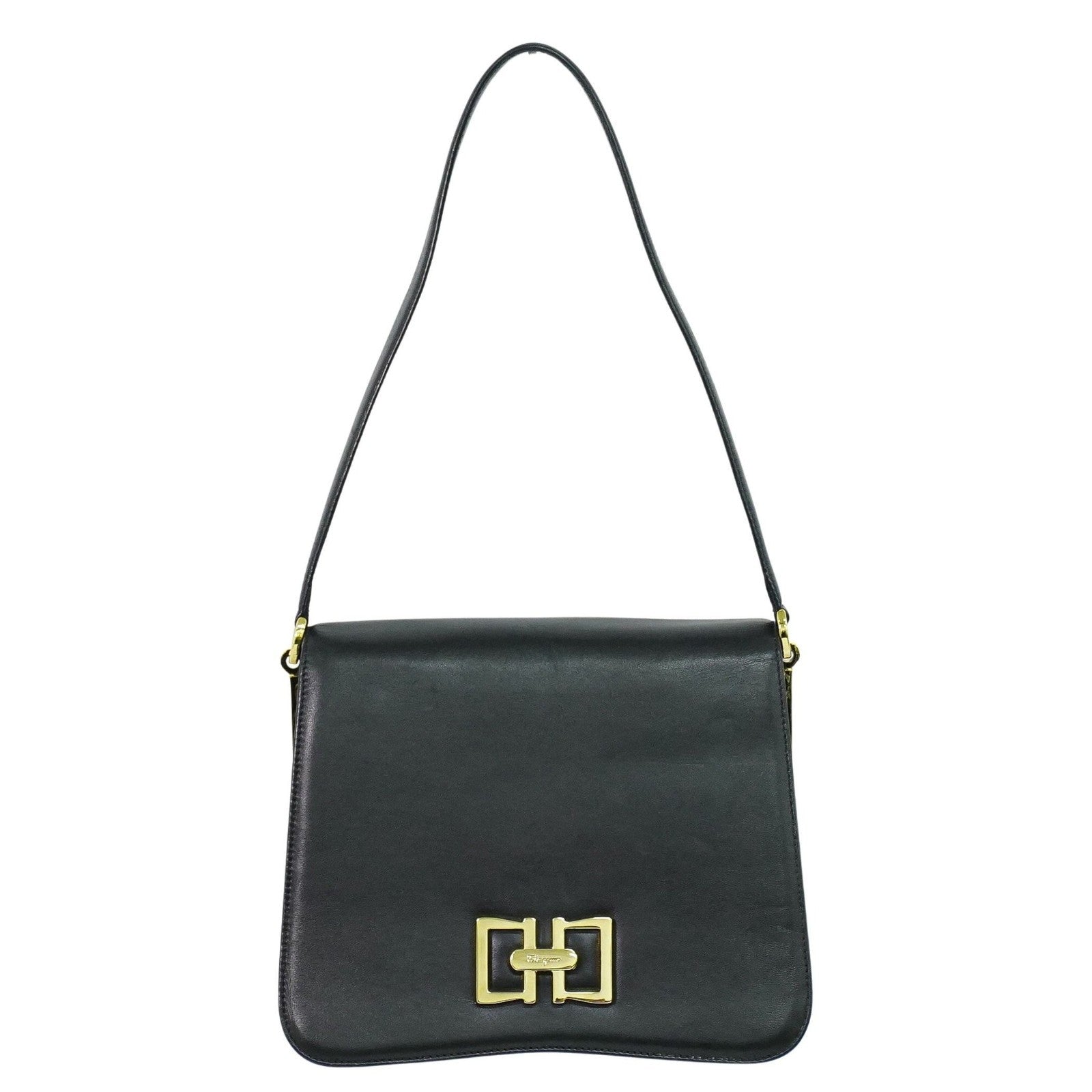 Salvatore Ferragamo Vintage Shoulder Bag Leather Product Image