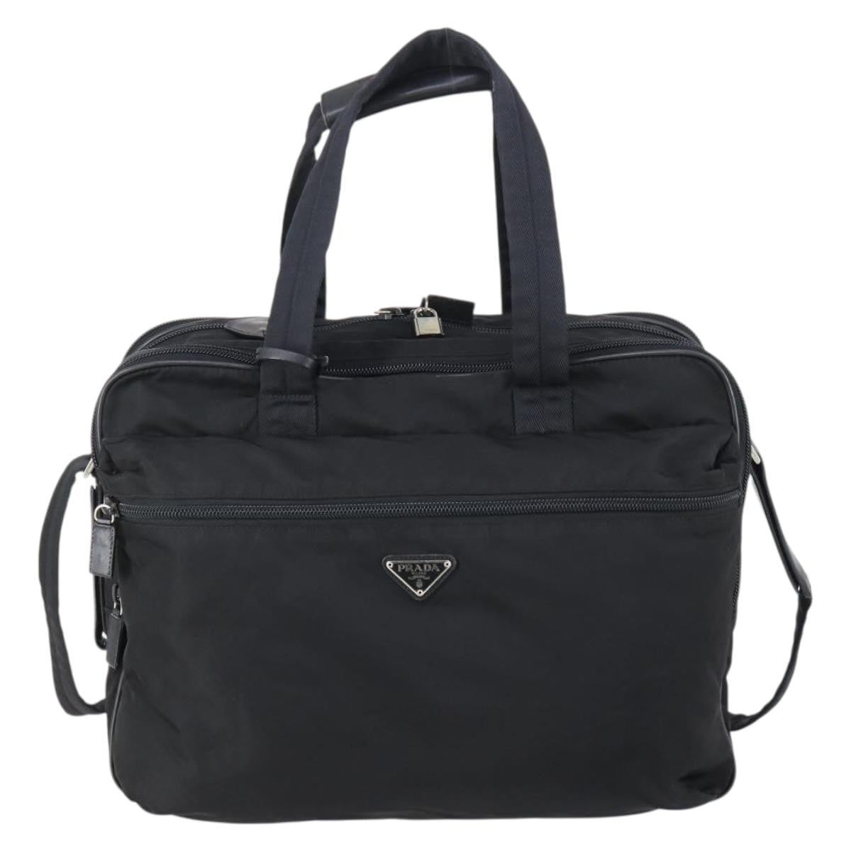 Prada Porta Computer Briefcase Tessuto and Saffiano Leather Medium