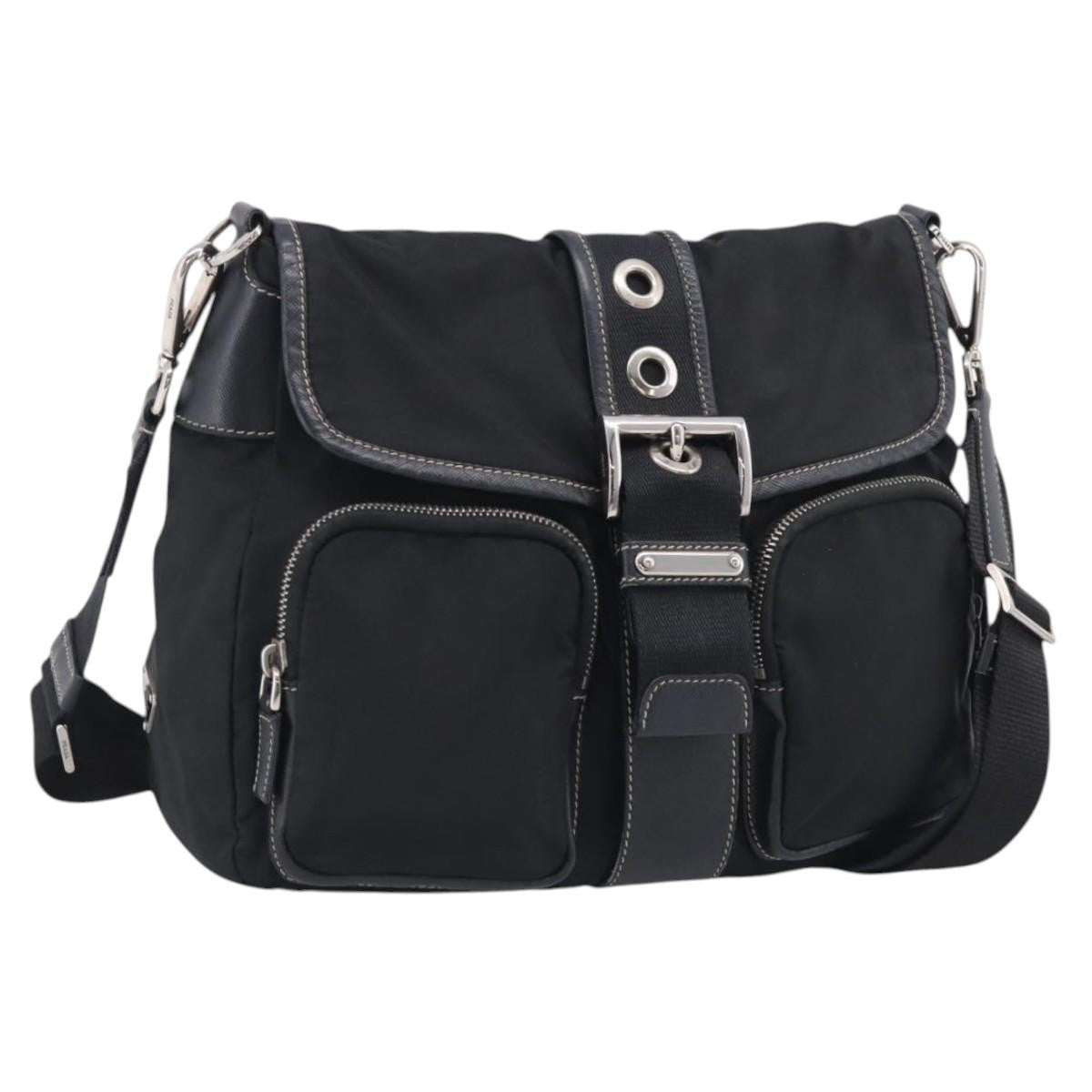 Prada Double Pocket Messenger Tessuto Medium