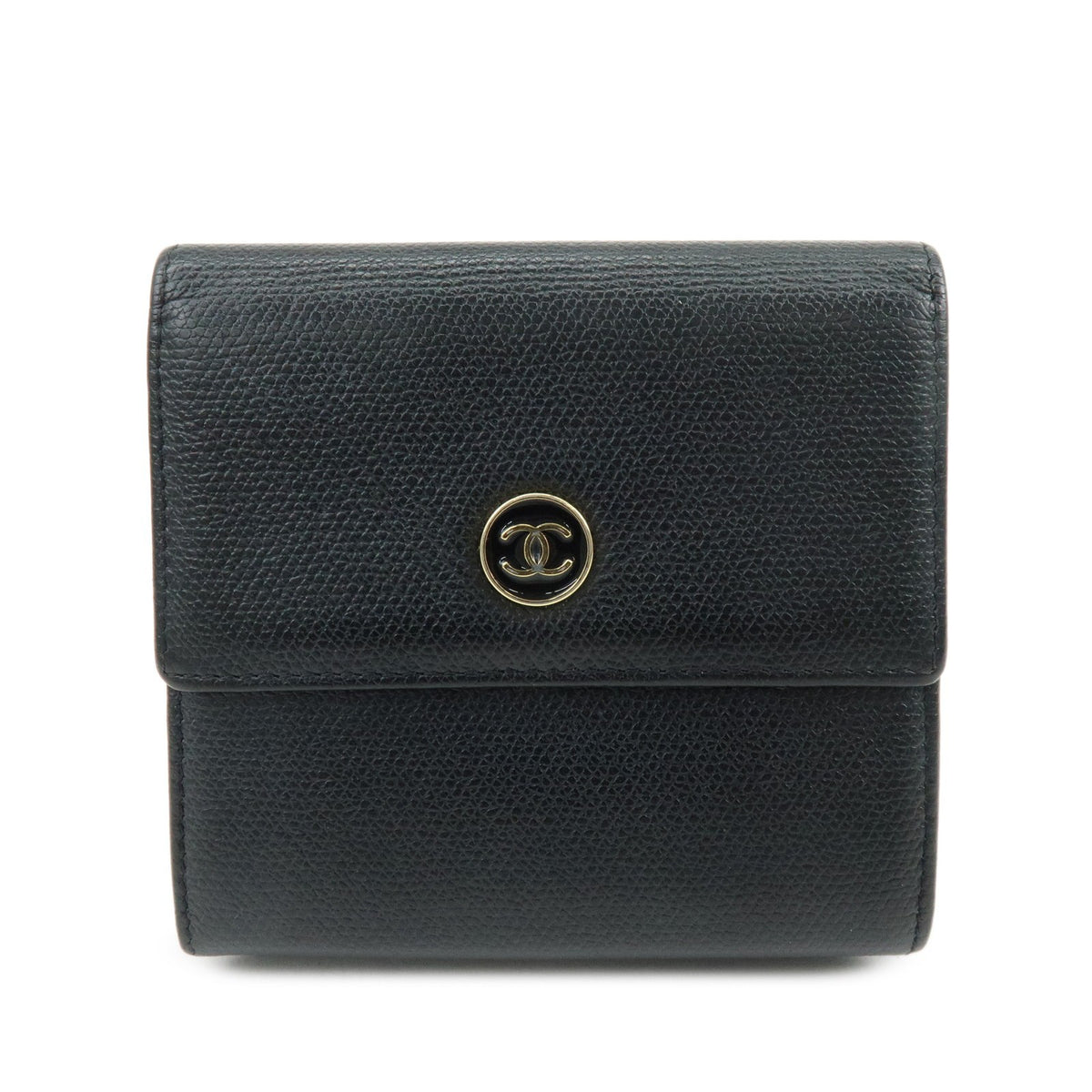 Chanel CC Button Coin Purse Leather Product Image