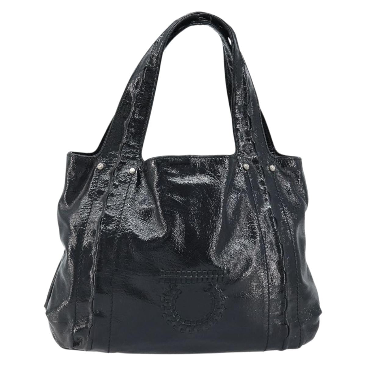 Salvatore Ferragamo Gancini Handle Tote Leather Large