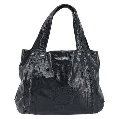 Salvatore Ferragamo Gancini Handle Tote Leather Large