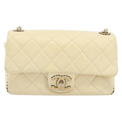 Chanel Resin Elegant Chain Flap Quilted Lambskin Small