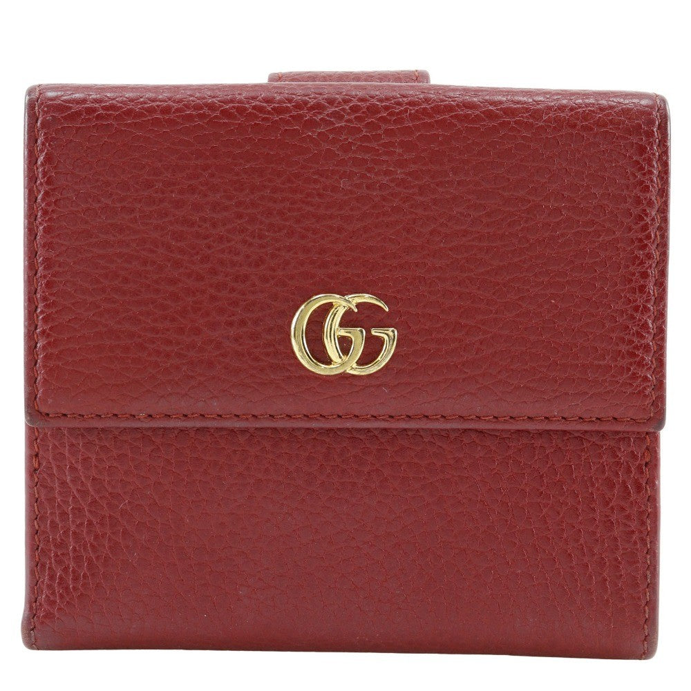 Gucci GG Marmont Bifold Wallet Leather Compact