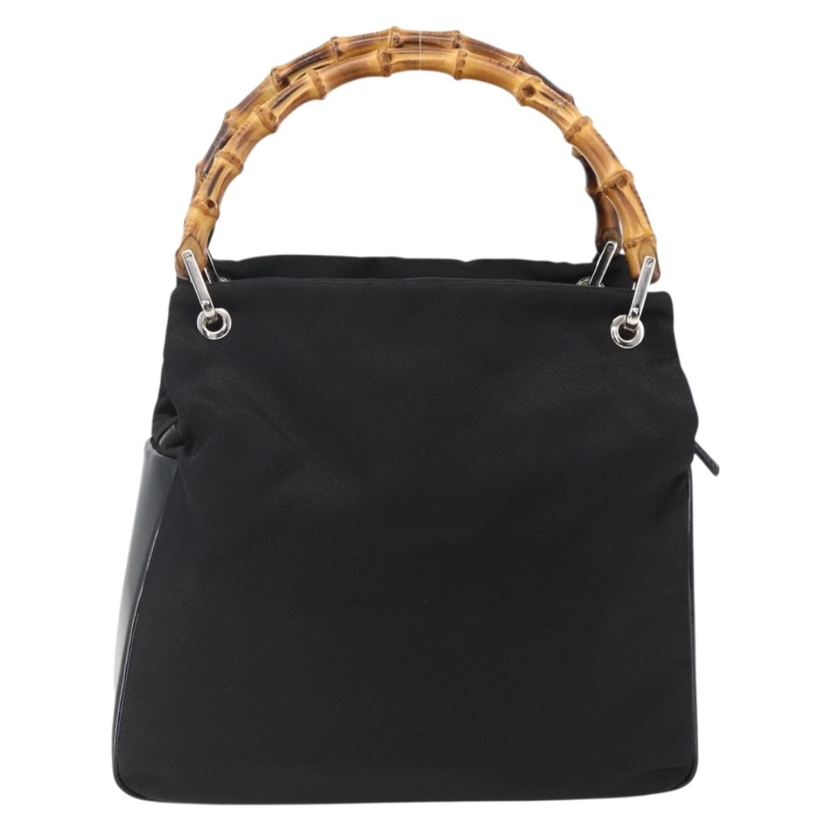 Gucci Vintage Bamboo Handle Tote Nylon Product Image