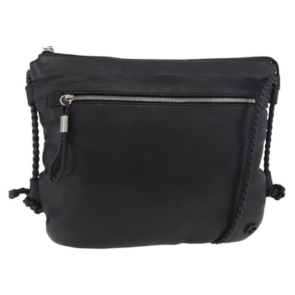 Gucci Braided Strap Zip Messenger Leather Medium