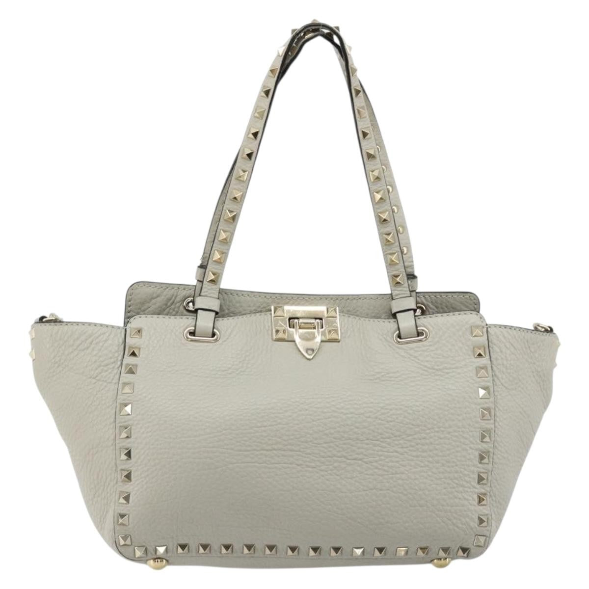 Valentino Garavani Rockstud Tote Textured Leather Medium