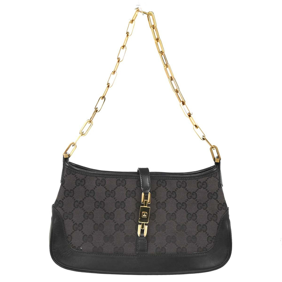 Gucci Vintage Jackie O Chain Hobo GG Canvas Medium