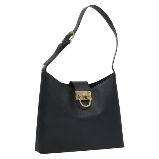 Salvatore Ferragamo Gancio Flap Hobo Leather Medium