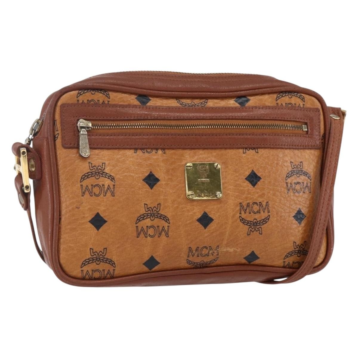 MCM Visetos Shoulder bag Canvas and Leather Product Image