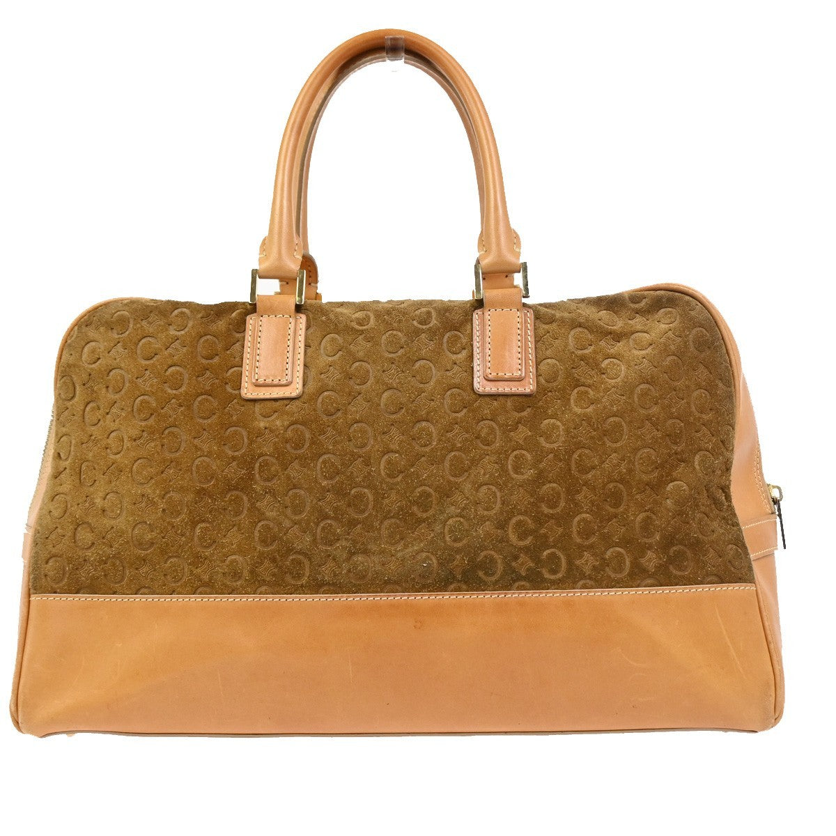 Celine C Macadam Handbag Suede and Leather Product Image