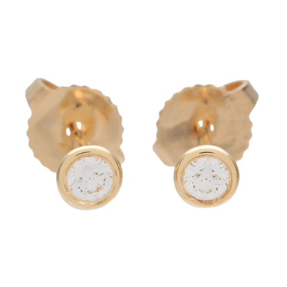 Tiffany & Co. Elsa Peretti Diamonds By The Yard Stud 18K Yellow Gold with Diamonds 0.10CT