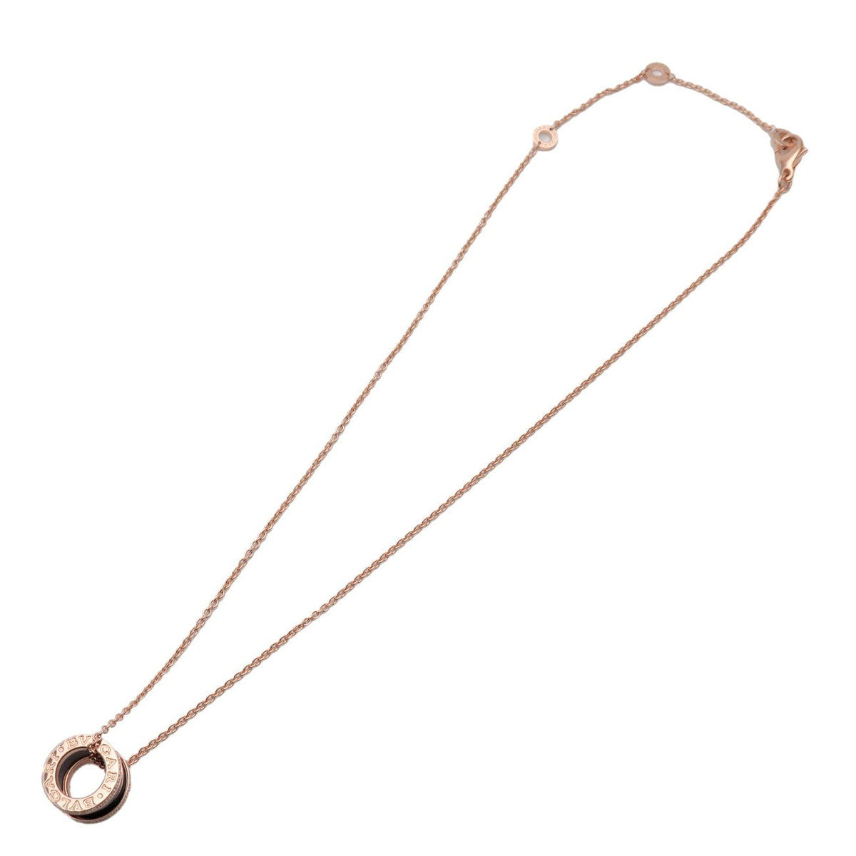 Bvlgari B.Zero1 Pendant 18K Rose Gold and Ceramic with Diamonds Product Image