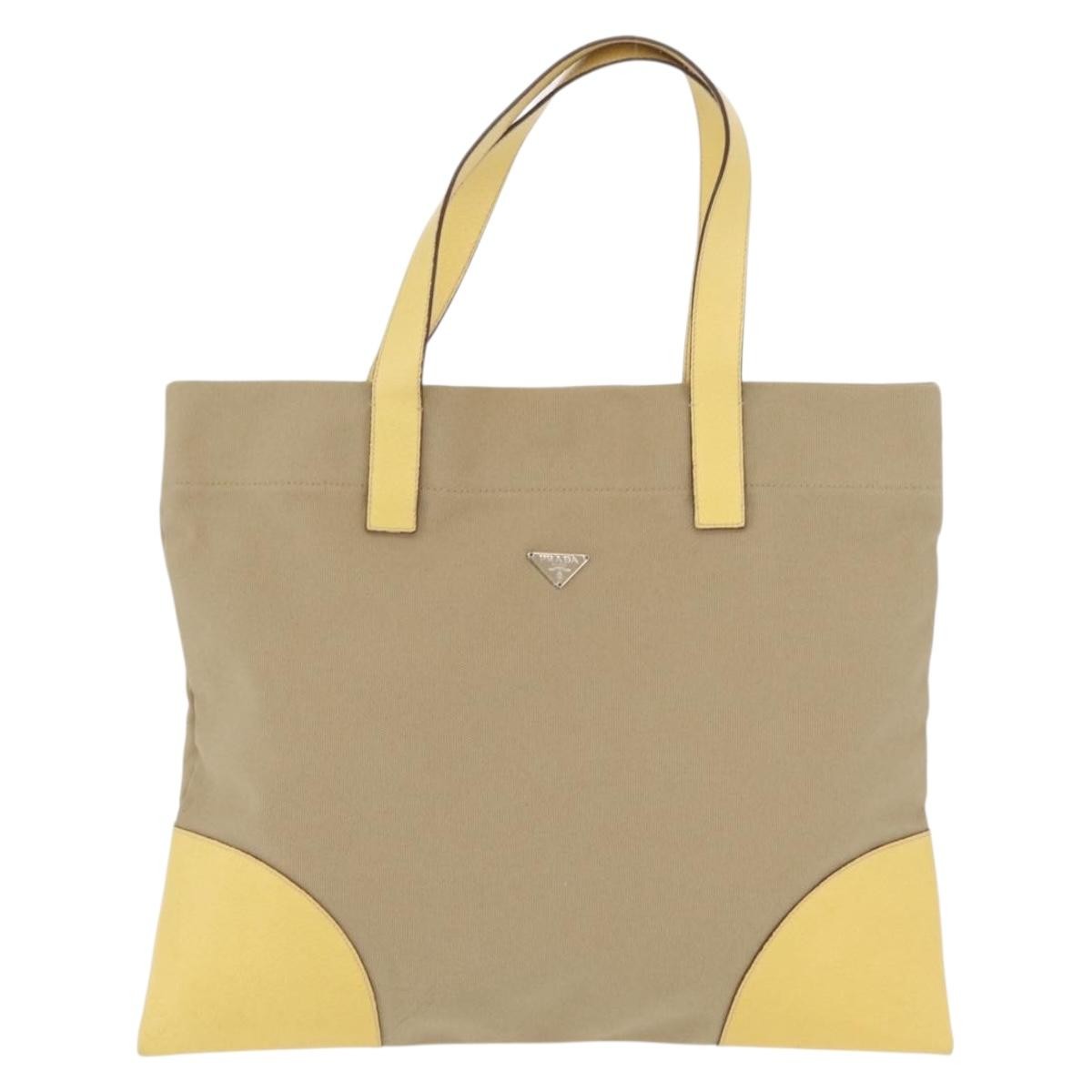 Prada Lux Convertible Open Tote Canvas and leather Product Image