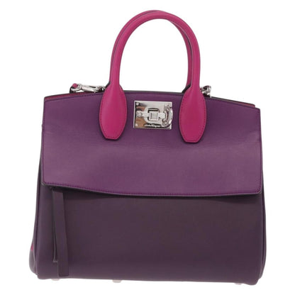 Salvatore Ferragamo Studio Satchel Leather Medium