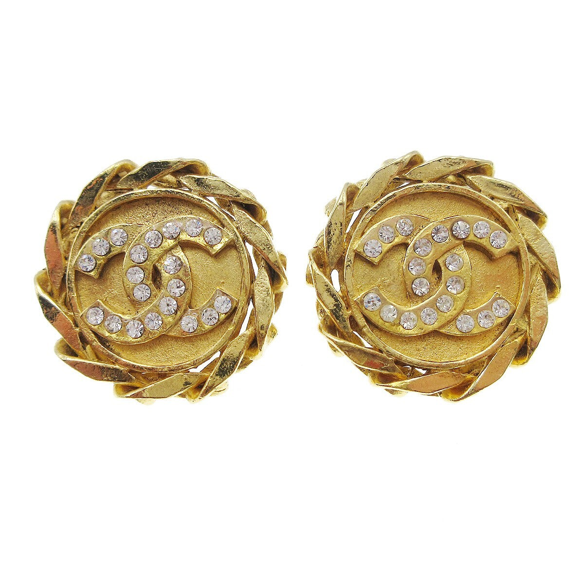 Chanel CC Button Clip-On Metal with Faux Pearl Product Image