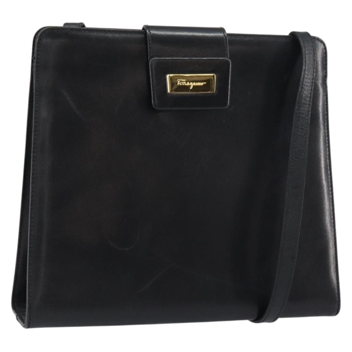 Salvatore Ferragamo Vintage Shoulder Bag Leather Product Image