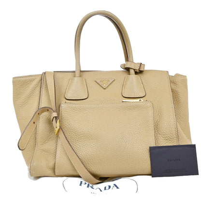 Prada Front Pocket Wing Convertible Tote Vitello Daino Product Image