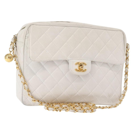 Chanel Vintage Front Pocket Camera Quilted Caviar Small