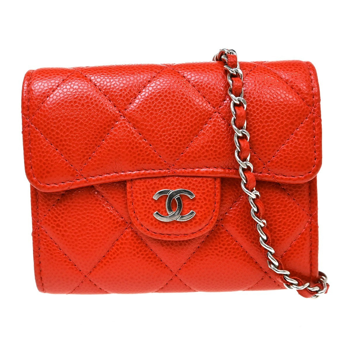 Chanel Vintage CC Mini chain Shoulder Bag Leather Product Image