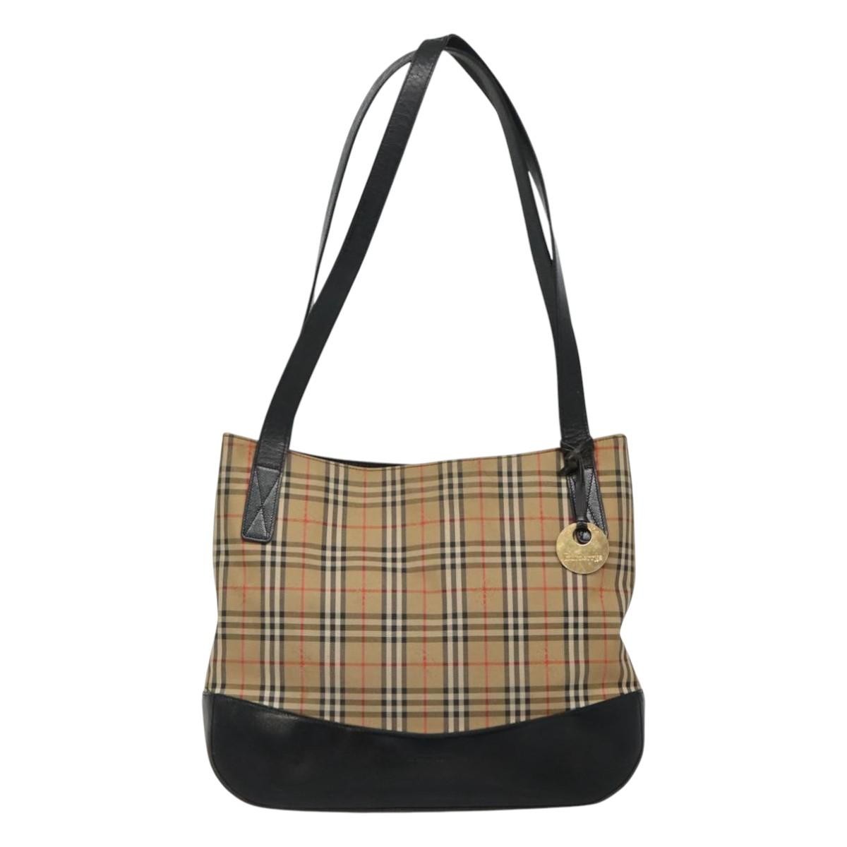 Burberry Nova Check Tote Canvas and Leather Product Image