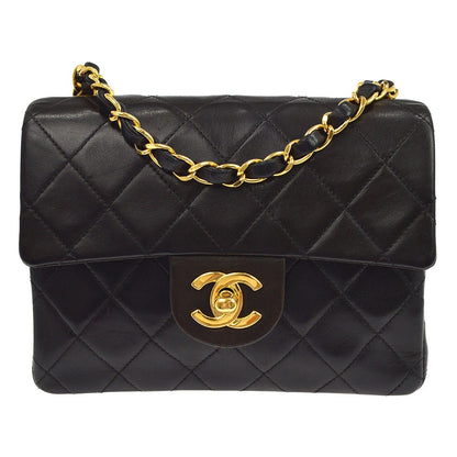 Chanel Vintage Square Classic Single Flap Quilted Lambskin Mini