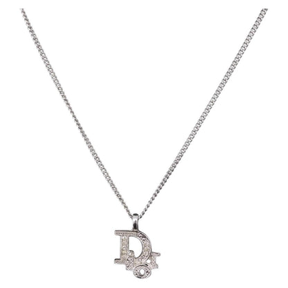 Christian Dior Vintage Dior Logo Metal and Crystal Product Image
