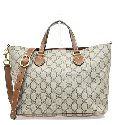 Gucci Convertible Soft GG Coated Canvas with Leather Medium