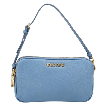 Miu Miu Double Zip Pochette Leather Product Image
