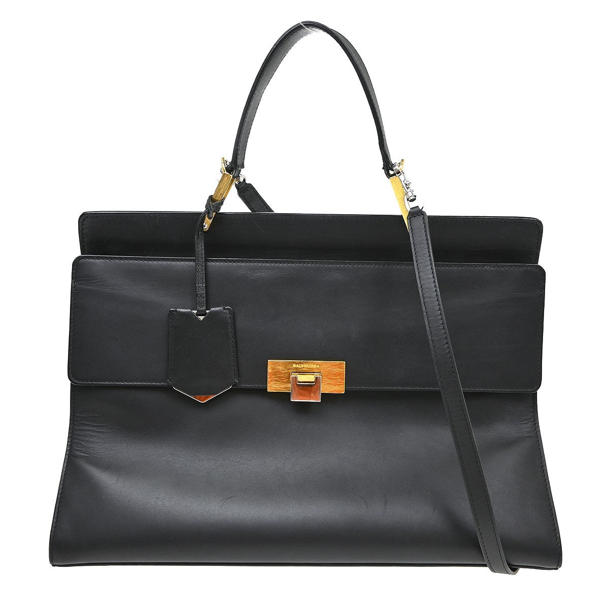 Balenciaga Le Dix Zip Cartable Top Handle Leather Medium