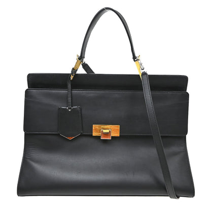 Balenciaga Le Dix Zip Cartable Top Handle Leather Medium