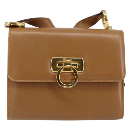 Salvatore Ferragamo Gancini Shoulder Bag Leather Product Image